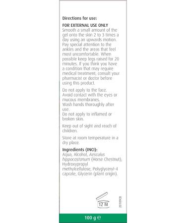 A.Vogel Venagel Horse Chestnut Gel 100ml - Relief for Tired, Aching Legs - Buy Online on GoSupps.com