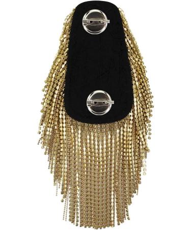 Beaded Crystal Shoulder Patches Fringe Tassel Epaulets 2-Piece Set (Gold) - Buy Online on GoSupps.com