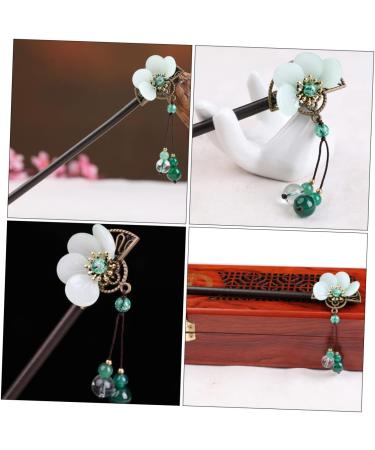 SOLUSTRE 1pc Antique Headdress Hairpin Girl Hair Accessories Hair Accessories Hair Chopsticks Retro Hair Fork Hair Jewels for Women Hair Sticks for Women Vintage Miss Wood Jiangnan - Buy Online on GoSupps.com