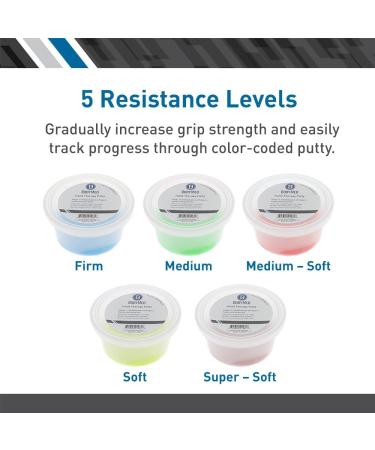 Body Sport Standard Hand Therapy Putty 3 Oz - Blue Firm Strengthening Putty for Physical Rehabilitation | International Shipping Available - Buy Online on GoSupps.com