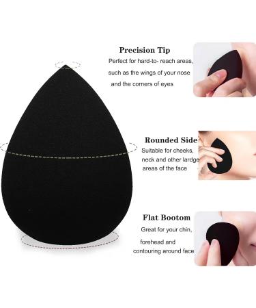 Makeup Sponge Blender Set of 4 Pcs & Foundation Brush - Mocarheri Soft Sponge for Liquid Foundation, Creams, and Powders - Latex Free - Wet and Dry Makeup Sponge (Orange/Light Purple/Red/Black) - Buy Online on GoSupps.com