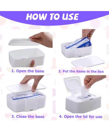 Nizirioo Baby Wet Wipes Box - 2 Pack | Stylish Wet Wipes & Napkin Holder for Home & Office - Buy Online on GoSupps.com