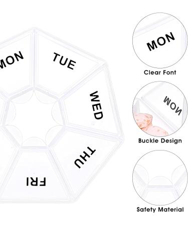 Shop WLLHYF 7-Day Portable Pill Organizer | Daily Vitamin Holder & Travel Medicine Planner - Buy Online on GoSupps.com