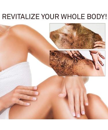 Natural Coffee Body Peeling & Dead Sea Salt Scrub | Anti-Cellulite Exfoliation for Men & Women - Buy Online on GoSupps.com