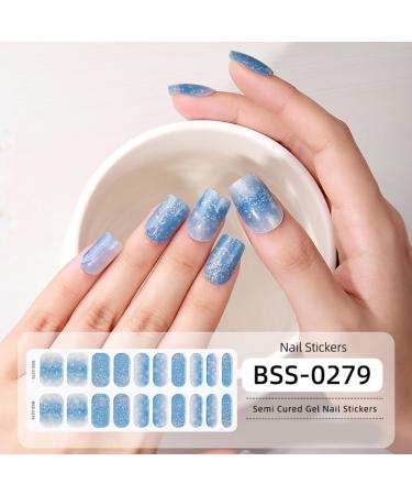 Christmas Gel Nail Stickers Full Wraps For Women And Girls Uv/Led Lamp Required Long Lasting And Easy To Apply Bss0276 - Buy Online on GoSupps.com