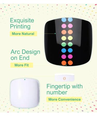 Aegenacess 28pcs Summer Beach Short Toenail Press on False Nail Tips - Black Mixed Dots - Pedicure Kit for Women and Girls - Buy Online on GoSupps.com