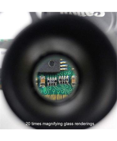 Headband Magnifier 10X 15X 20X 25X LED Head Magnifier Light Glasses Watchmaker Jewelry Optical Lens Glass Loupe Magnifying Glass - Buy Online on GoSupps.com