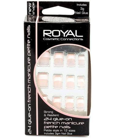 Royal French Manicure Petite Nails Tips with Glue - Buy Online on GoSupps.com