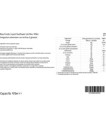 NOW Liquid Sunflower Lecithin 473ml - Vegan, Lab-Tested, Soy-Free, Gluten-Free, Non-GMO - Buy Online on GoSupps.com