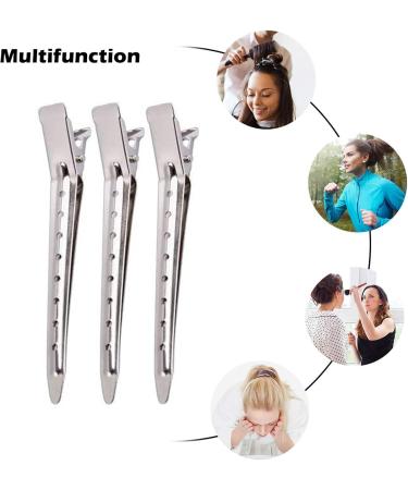 Buy 30 Pcs Generic 1zn0 Metal Duck Bill Hair Clips - Professional Steel Hair Clamps for DIY & Hairdressing | International Shipping - Buy Online on GoSupps.com