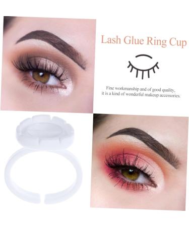 Mobestech Lot De 100 Coupes Cils Blancs En Plastique Solide Anneaux Porte-cils De Fleur Outil Professionnel Pour Extensions De Cils En Salon Et Maquillage - Buy Online on GoSupps.com