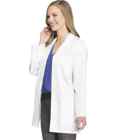 Cherokee Women Scrub Lab Coat Traditional fit with Two Patch Pockets and a Chest Pocket 1462 Medium White - Buy Online on GoSupps.com