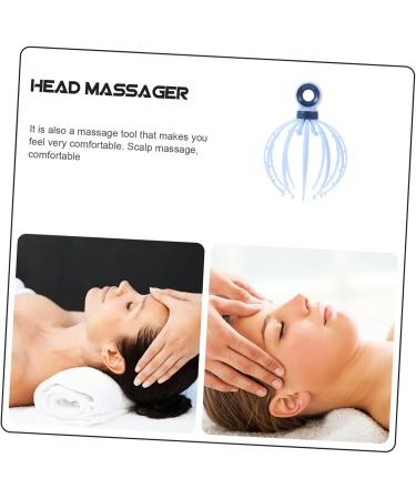 Buy Oatipho Tiger Band Head Massage Device - Claw Style Scalp Tool for Ultimate Head Care | Plastic Design with Steel Ball Extender 21x15x15cm Blue | International Shipping Available - Buy Online on GoSupps.com