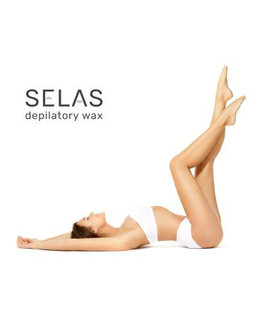 Depilatory Wax Pearls 800g - Bandless Waxing | SELAS | Rosehip Ivory Natural Options - Buy Online on GoSupps.com
