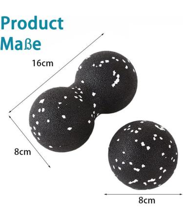 2x Massage Ball Set | Peanut Duo Massage Balls for Myofascial Release & Deep Tissue Massage | Relieve Stress & Relax Muscles - Buy Online on GoSupps.com