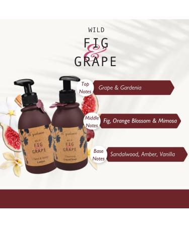 Di Palomo Vegan Wild Fig & Grape Handcare Essentials Collection. 240ml Hand Soap & Hand & Body Loton. Luxury Hand Wash & Hand Cream. Pamper Gifts for Women. Vegan Hand & Body Moisturiser. Vegan Gifts. - Buy Online on GoSupps.com