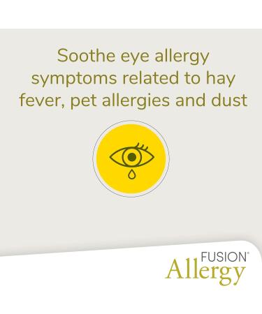 Fusion Allergy Eye Drops - Natural, Preservative Free Treatment for Airborne Allergen Symptoms - 15 x 0.5ml Doses - Buy Online on GoSupps.com