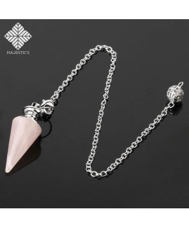 Shop Fortune-Telling Watch X3: Rock Crystal Amethyst & Pink Quartz Pendulum - Natural Stone Radiesthesia Tool - Buy Online on GoSupps.com