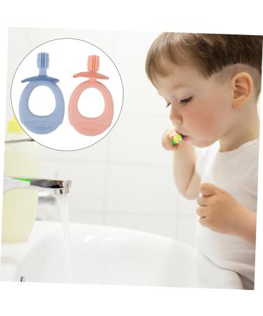 Minkissy 2-Piece Silicone Toothbrush Toys for Babies | Safe Soft & Durable Molar Toys for Children - Premium Food-Grade Silicone - Buy Online on GoSupps.com