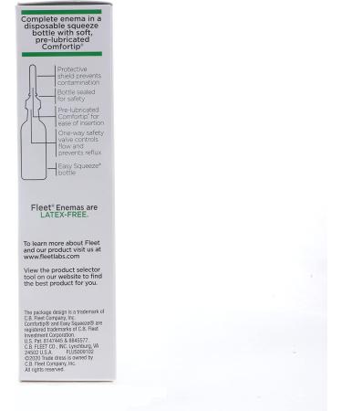 Fleet Laxative Saline Enema with Gentle Glide Tip 2 Bottles x 4.5 fl oz (Pack of 3) - Buy Online on GoSupps.com