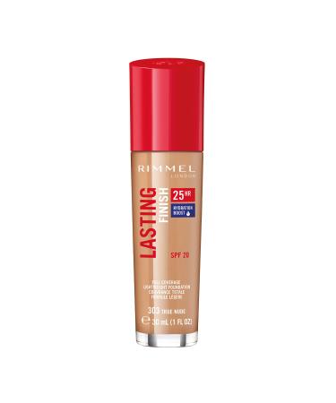 CoverGirl Lasting Finish 25Hr Full Coverage Foundation SPF 20-303 True Nude Foundation Women 1 oz