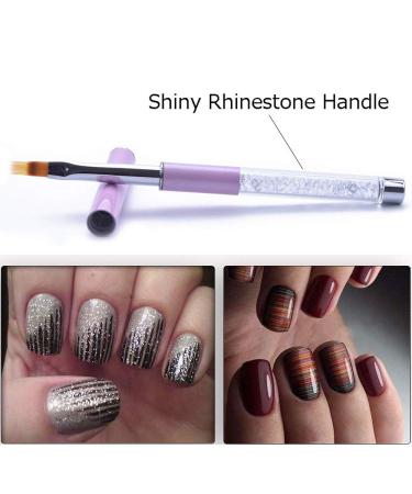 SILPECWEE 3Pcs Acrylic Nail Brush Set with Double-Head Sponge Pen - Gradient Painting Manicure Tools - Buy Online on GoSupps.com