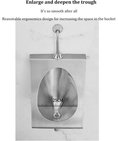 Commercial Washout High-Efficiency Urinal Automatic Sensor Urinal Toilet Urinal Wall Mounted Intelligent Touchless Urinal Flush Valve Auto Urinals Used in Hotel Public - Buy Online on GoSupps.com