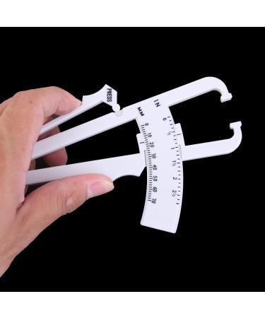 Mag Ideal Body Fat Calipers - Accurate Body Fat Test & Skin Fold Measurement Device for Weight Loss & Fitness - White - Buy Online on GoSupps.com