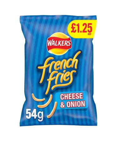 Walkers French Fries Cheese & Onion Snacks 54g x Case of 15