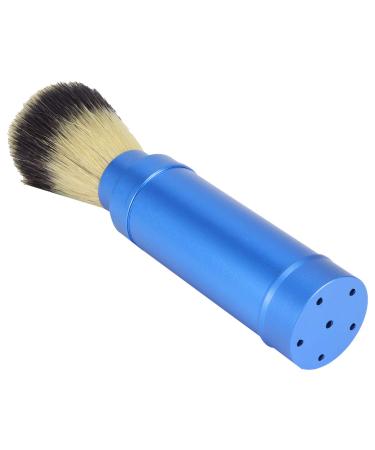 Care device for men-compact and easy to support beard brush-perfect wet shaving experience-corresponds to the ergonomic design-blue