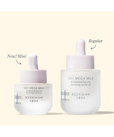 Beekman 1802 Oh! Mega Milky Oil Facial Oil Includes 1 fl oz & 0.5 fl oz Bottles Niacinamide & Vitamin C for Radiance & Barrier Support Fragrance Free Cruelty Free Packaging May Vary - Buy Online on GoSupps.com