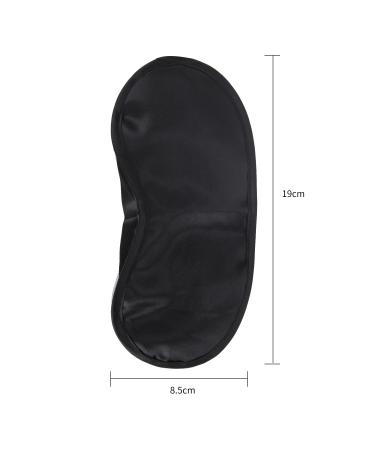 Satin Sleep Mask Blindfolds - 12 Pack Bulk Set with Nose Pad for Men and Women, Black - Buy Online on GoSupps.com