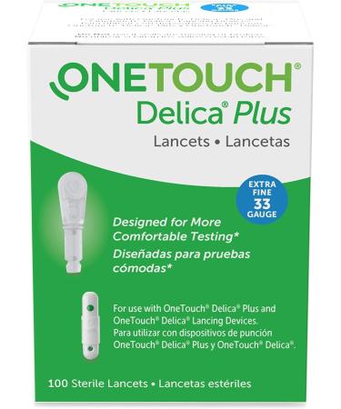 OneTouch Delica Lancets, 33 Gauge, 100 Count