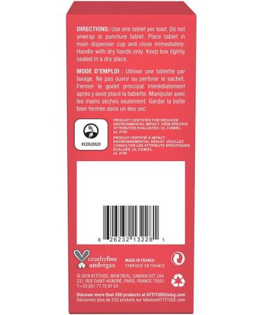 ATTITUDE Dishwasher Tablets - Plant-based, Mineral-based, Phosphate-free, Vegan, Cruelty-free, Unscented - 26 Count (Pack of 1) - Buy Online on GoSupps.com