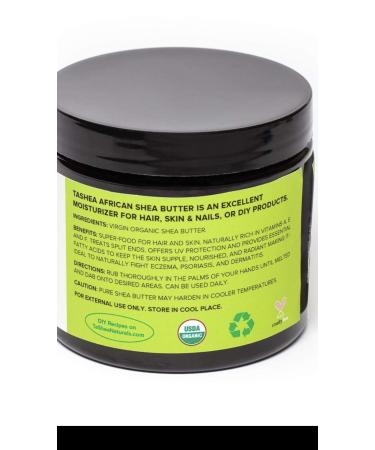 Organic Shea Butter by TaShea Naturals | Virgin Ivory 16oz | USDA Certified | Nourishing Emollient for Hair Skin & Nails | Ideal for DIY Products - Buy Online on GoSupps.com