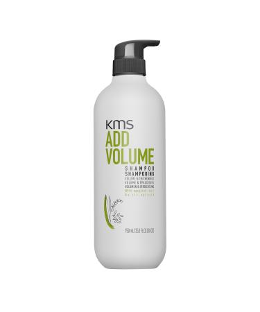 KMS KMS Addolume Shampoo for fine to medium hair lacking volume or appearing thin more volume stronger hair vegan formula with upcycled rice silicone-free 750 ml