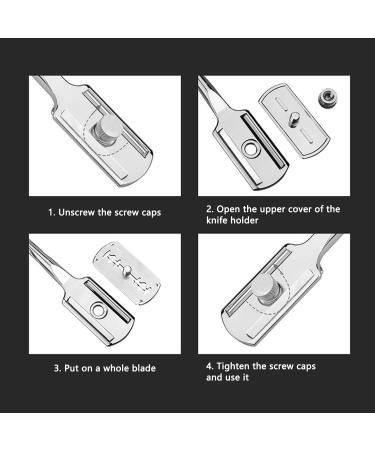 SYH & AQYE Professional Double-Sided Vintage Razor for Women's Face Hair Removal - Easy-to-Use Peeling Knife (Blades Not Included) - Buy Online on GoSupps.com