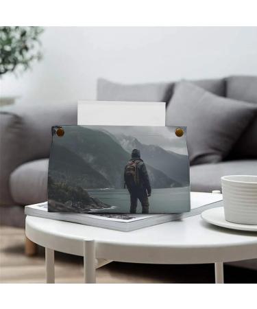 Tissue Box Cover Tissue Box Holder Sea and Mountains Print Tissue Holder Travel Tissue Packs Facial Paper Holder Decorative Holder - Buy Online on GoSupps.com