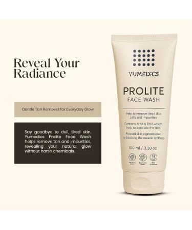 Revitosin Prolite Face Wash | 100ml AHA & BHA Facewash for Oily Dry & Normal Skin | Gently Cleanses Refreshes & Brightens | Suitable for All Skin Types - Buy Online on GoSupps.com