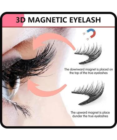 Dalarey Magnetic Lashes Dalarey Eyelashes Magnetic Magnetic Lashes Natural Look Reusable Natural Magnetic Eyelashes No Glue with Applicator Soft Magnets False Eyelashes Easy to Wear (Natural style) - Buy Online on GoSupps.com