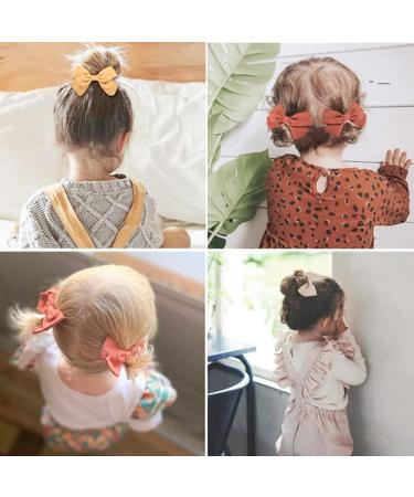 Meegoo 20 PCS Hair Bows for Girls 3.5" Butterfly Hair Barrettes for Baby Girls Kids 10 Colors Cute Hair Clips in Pairs Style 1 - Buy Online on GoSupps.com