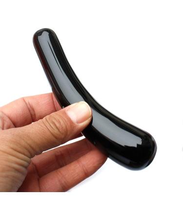 Buy 1 Piece Natural Rose Quartz & Black Obsidian Crystal Massage Stick - International Shipping Available - Buy Online on GoSupps.com