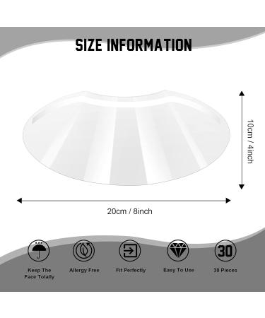 Clear Face Visor for Microblading Makeup Eyelash Extensions - 30 Soft Transparent Shields for Eye Protection & Aftercare - Buy Online on GoSupps.com