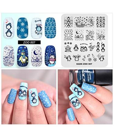 KADS Manicure Stamping Plates - Cute Animals Nail Art for Stunning Nail Designs | International Shipping Available - Buy Online on GoSupps.com