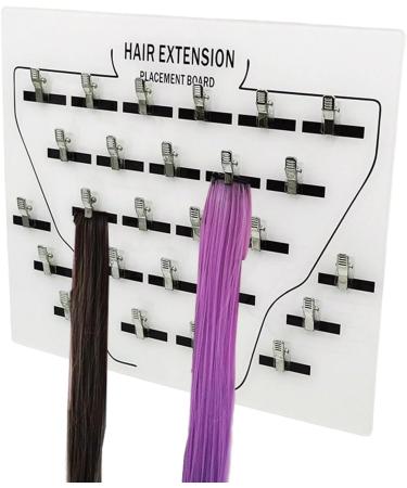 Extension Holder Sturdy Acrylic Hair Styling Board Hair Extension Holder Hair Extension Board Hair Extension Holder Acrylic Board With Clip For Hairpieces Wig Sectioning Display Grafting Plate Ha body white - Buy Online on GoSupps.com