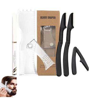 Buy Tytlyworth Beard Styling Tool - Transparent Bar Directional Tool with Non-Slip Rubber | Premium White Chul Styling Device - Buy Online on GoSupps.com