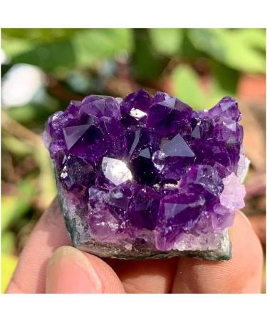 Stone Crafts Natural Amethyst Geode Quartz Cluster Crystal Specimen Restoration of 70-80g kaixun - Buy Online on GoSupps.com
