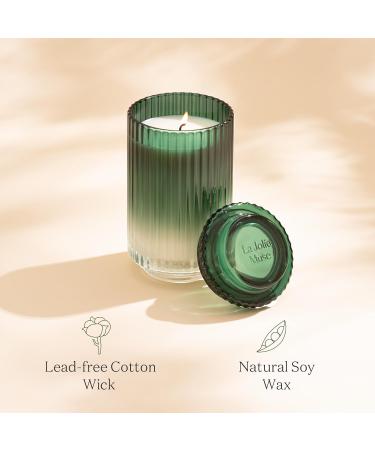 La Jolie Muse Pomegranate Pine Scented Candle - 19oz Luxury Glass Jar Candle for Home - Long Burning 120 Hours - Christmas Gifts for Women - Buy Online on GoSupps.com