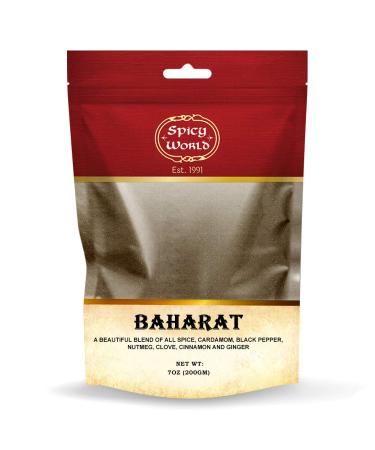 Baharat Spice Blend 7 Oz | Middle Eastern Mixed Spices Seasoning No Fillers | by Spicy World 24 Count (Pack of 1)