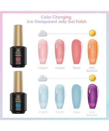 Summer Pink Neon Jelly Gel Nail Polish | Translucent & Sheer Color Changing Soak Off Gel Polish - Buy Online on GoSupps.com